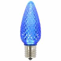 C9 Faceted LED Blue Bulb .96W