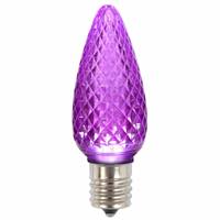 C9 Faceted LED Purple Bulb .96W