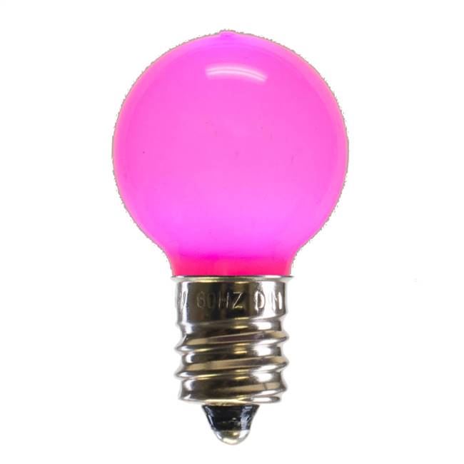 G30 Pink Ceramic LEDBulb E12 .96W