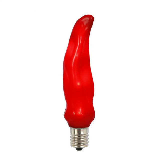 C9 LED Red Chili Pepper Bulb E17 .96W