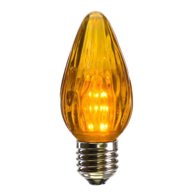 F15 Gold Plastic LED Flame Bulb .96W