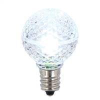 G30 Faceted LED Cool Wht Bulb E12 .38W