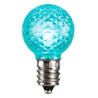 G30 Faceted LED Teal Bulb E12 .38W