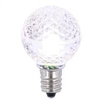 G30 Faceted LED Purewht Bulb E12 .38W