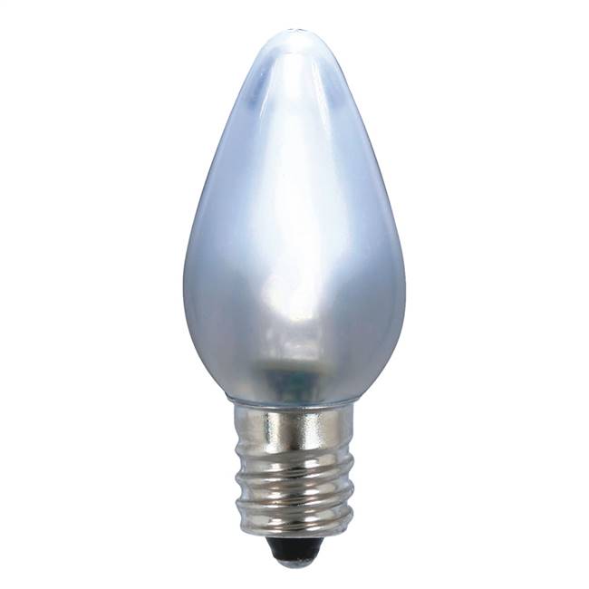 C7 Ceramic LED Cool Wht Twinkle Bulb