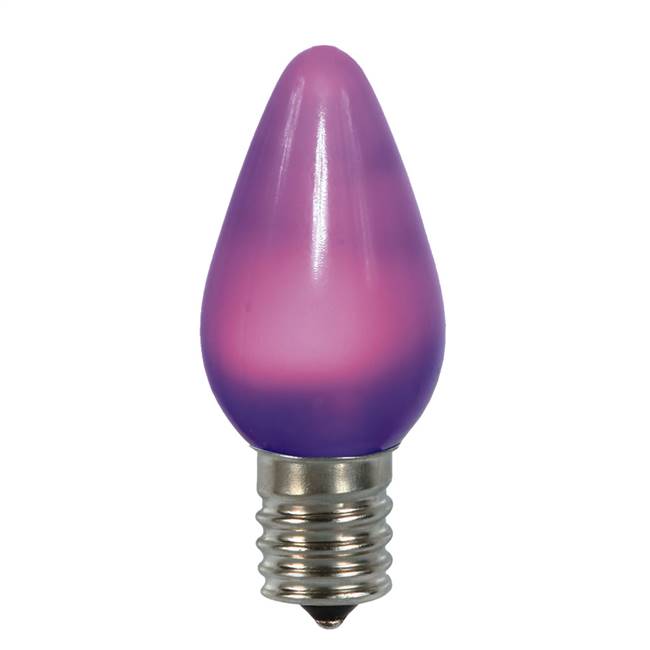 C7 Ceramic LED Purple Twinkle Bulb