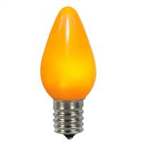 C7 Ceramic LED Yellow Twinkle Bulb