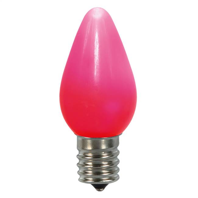 C7 Ceramic LED Pink Twinkle Bulb