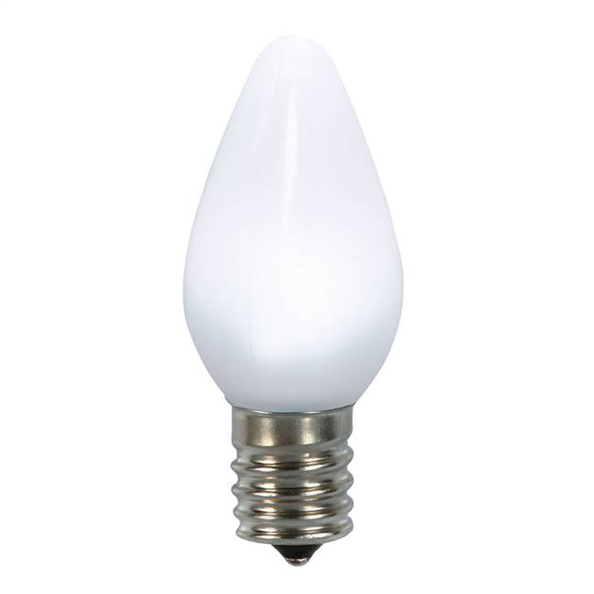 C7 Ceramic LED Pure Wht Bulb .96W 130V