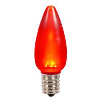 C9 Ceramic LED Red Bulb .96W 130V
