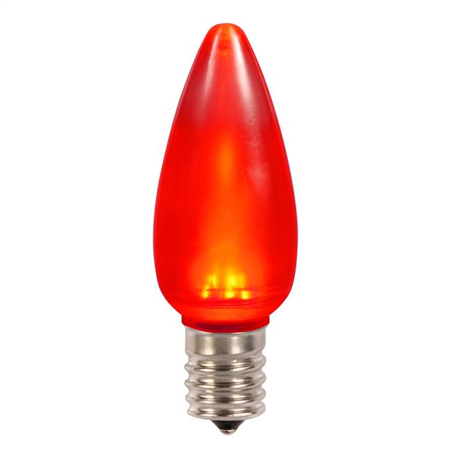 C9 Ceramic LED Red Bulb .96W 130V