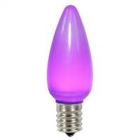 C9 Ceramic LED Purple Bulb .96W 130V