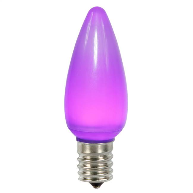 C9 Ceramic LED Purple Bulb .96W 130V