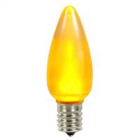 C9 Ceramic LED Yellow Bulb .96W 130V