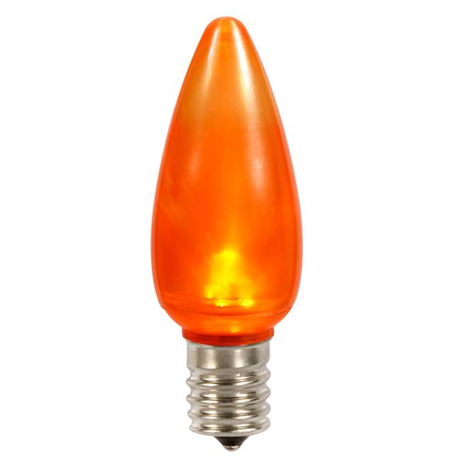 C9 Ceramic LED Orange Bulb .96W 130V