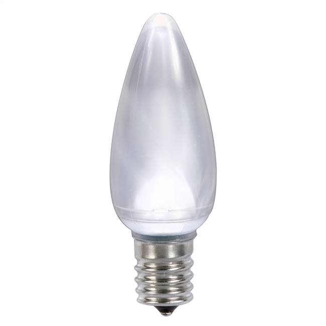 C9 Ceramic LED Pure Wht Bulb .96W 130V