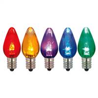 C7 Transparent LED Multi Twinkle Bulb