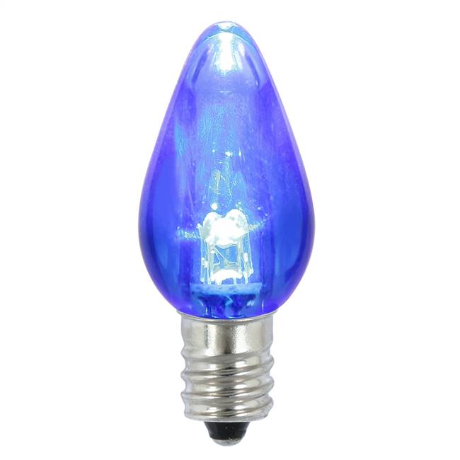 C7 Transparent LED Blue Twinkle Bulb