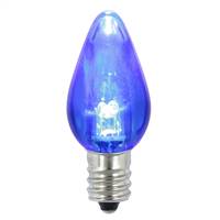 C7 Transparent LED Blue Bulb .96W 130V