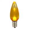 C9 Transparent LED Yellow Bulb .96W 130V