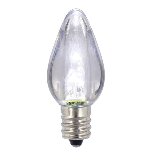 C7 Pure Wht Transparent LED Bulb 25