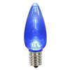 C9 Blue Transparent LED Bulb 25