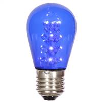 S14 LEDBlue Transp Bulb E26 Nk Base