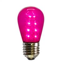 S14 LEDPink Transp Bulb E26 Nk Base