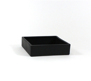 Black Low Square Block - Open: 10"x10", Height: 2.6"