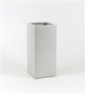 White Tall Square Block - Open: 5"x5", Height: 12"