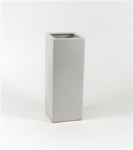 White Tall Square Block - Open: 5"x5", Height: 14"