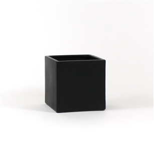 White Square Cube - Open: 6.5"x6.5", Height: 6" (Fits 6" Pot)