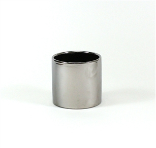 Silver Cylinder Ceramic - Open: 5.5", Height: 5"