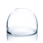 Clear Dome Shape Terrarium Bowl Glass Vase. Open: 3.5"; Height: 5.7"