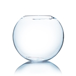 Clear Round Bubble Bowl Vase. Diameter: 16. Height: 14".