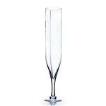 Clear Champagne Vase (Rounded Square Opening).