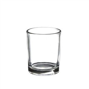 Clear Cylinder Vase / Votive Candle Holder. Open: 2". Height: 2.5"