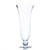 Clear Unique Flared Hurricane Vase. Open: 10". Height: 24".