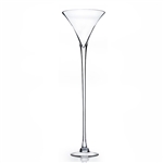 Martini Glass Vase. WidthxLength: 11?. Height: 40". Base: 8"