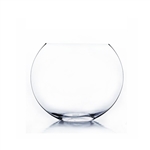 Clear Moon Vase - Open: ", Long: 10", Width: 3.54", Height: 7.7"