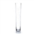 Clear Taper Down Cylinder. WidthxLength: 5". Height: 23. Base: 4".