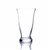 Clear Taper Down Cylinder with Base. Open: 4.75". Height: 8". 