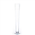 Clear Trumpet Vase. Open: 4.25"; Height: 27"; Base: 5.3"