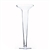 Clear Flared SD Trumpet Vase. Open: 10". Height: 25.5".