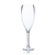 Clear Wine Vase. Open: 5". Height: 20". Base: 5.5".