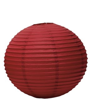 12" Paper Lantern (Pack of 24) - Ruby