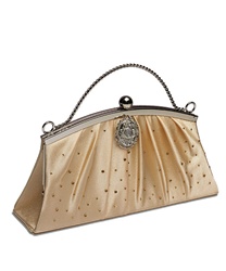 Vintage Style Evening Bag (Gold Satin)