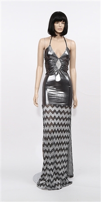 Estelle - Strap glitter halter dress by Kamala Collection