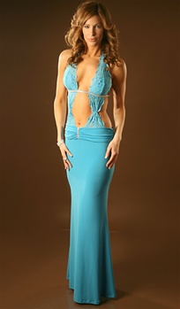 Centerfold - Lace halter dress by Kamala Collection Sexy Evening Gowns