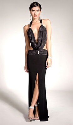 Chelsea - Cowl dress by Kamala Collection Sexy Evening Gowns